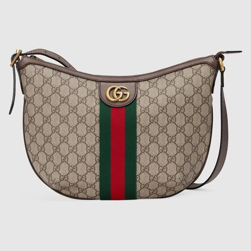 GUCCI Small Ophidia shoulder bag with GG pattern -1