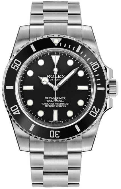 ROLEX Submariner No Date Black Dial Men'S Watch 114060-0002 Image 1
