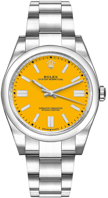 ROLEX Oyster Perpetual 36 Yellow Dial Unisex Watch 126000-0004 Image 1