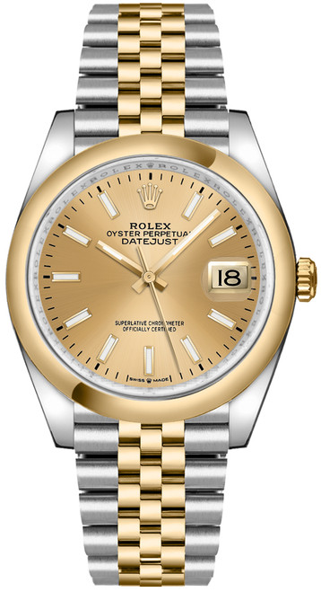 ROLEX Datejust 36 Champagne Dial Jubilee Bracelet Watch 126203-0015 Image 1