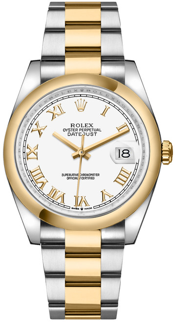 ROLEX Datejust 36 White Dial Roman Numerals Watch 126203-0030 Image 1