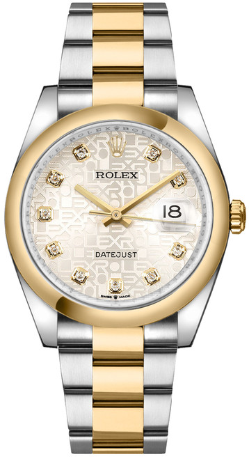 ROLEX Datejust 36 Silver Jubilee Dial Diamonds Watch 126203-0028 Image 1