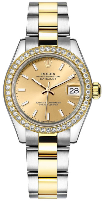 ROLEX Datejust 31 Champagne Index Dial Women'S Watch 278383Rbr-0013 Image 1 ROLEX Datejust 31 Champagne Index Dial Women'S Watch 278383Rbr-0013 Image 1