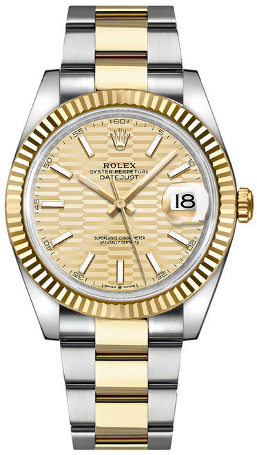 ROLEX Datejust 41 Oystersteel 
18K Yellow Gold Men
S Watch 126333-0021 Image 1