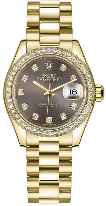 ROLEX Datejust 31 Diamond Bezel 18K Gold Women'S Watch 278288Rbr-0030 Image 1