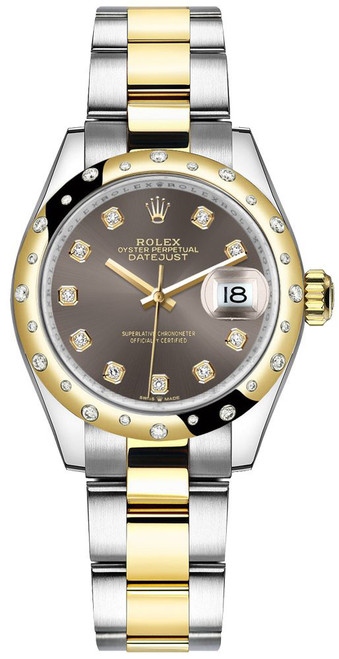 ROLEX Datejust 31 Dark Grey Diamonds Women'S Watch 278343Rbr-0021 Image 1 ROLEX Datejust 31 Dark Grey Diamonds Women'S Watch 278343Rbr-0021 Image 1