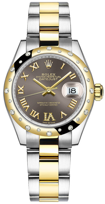 ROLEX Datejust 31 Dark Grey Dial Diamonds Women'S Watch 278343Rbr-0017 Image 1