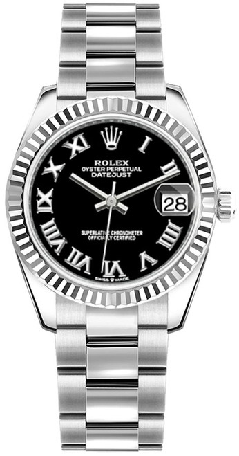ROLEX Datejust 31 Black Dial Roman Numerals Women'S Watch 278274-0001 Image 1