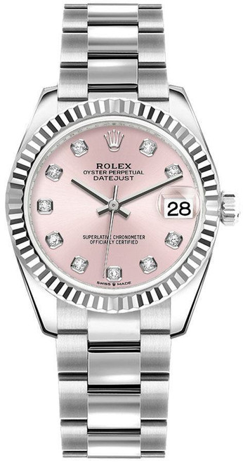 ROLEX Datejust 31 Pink Diamond Dial Women'S Watch 278274-0031 Image 1