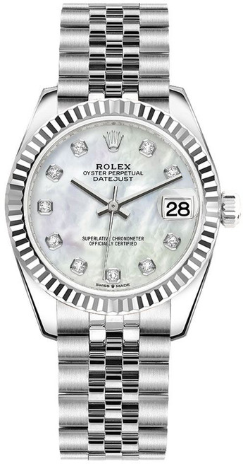 ROLEX Datejust 31 Steel & 18K White Gold Women'S Watch 278274-0006 Image 1