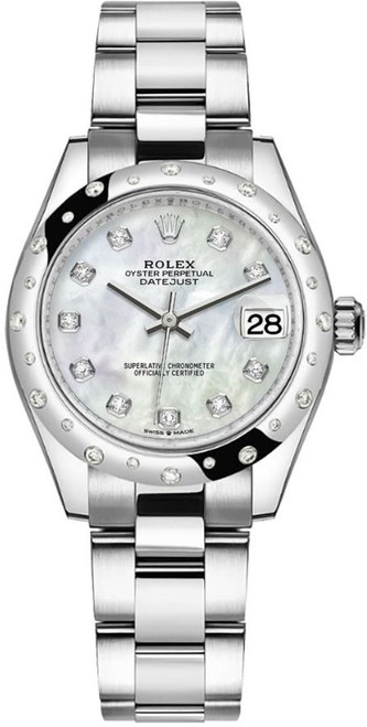 ROLEX Datejust 31 White Mother Of Pearl Dial Women'S Watch 278344Rbr-0005 Image 1 ROLEX Datejust 31 White Mother Of Pearl Dial Women'S Watch 278344Rbr-0005 Image 1