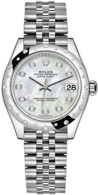 ROLEX Datejust 31 White Mother Of Pearl Women'S Watch 278344Rbr-0006 Image 1 ROLEX Datejust 31 White Mother Of Pearl Women'S Watch 278344Rbr-0006 Image 1