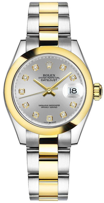 ROLEX Datejust 31 Silver Dial Two Tone Diamonds Women'S Watch 278243-0019 Image 1