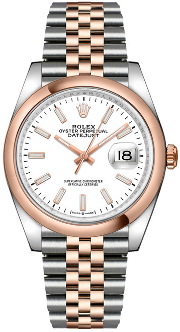 ROLEX Datejust 36 18K Everose Gold & Oystersteel Watch 126201-0017 Image 1 ROLEX Datejust 36 18K Everose Gold & Oystersteel Watch 126201-0017 Image 1