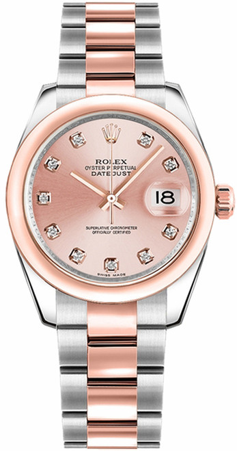 ROLEX Datejust 31 Pink Diamond Dial Watch 178241-0033 Image 1