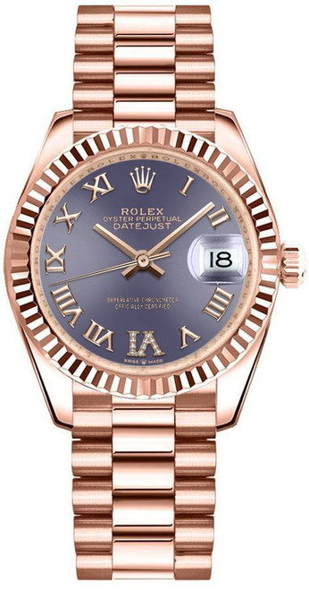 ROLEX Datejust 31 Aubergine Dial Diamonds Women'S Watch 278275-0029 Image 1 ROLEX Datejust 31 Aubergine Dial Diamonds Women'S Watch 278275-0029 Image 1