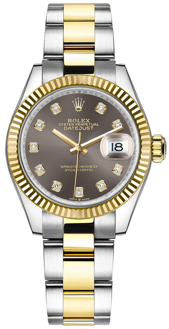 ROLEX Datejust 31 18K Yellow Gold Fluted Bezel Women
S Watch 278273-0021 Image 1