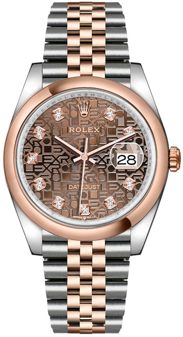 ROLEX Datejust 36 Chocolate Jubilee Dial Watch 126201-0025 Image 1