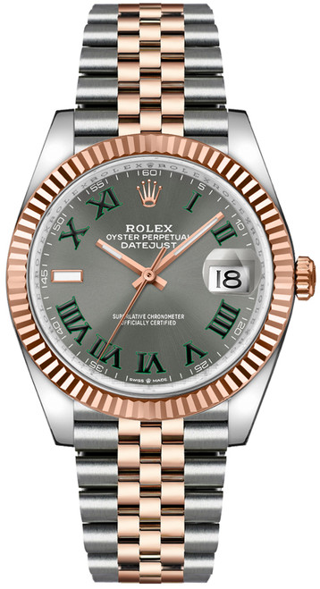 ROLEX Datejust 36 Stainless Steel & Everose Gold Unisex Watch 126201-0029 Image 1