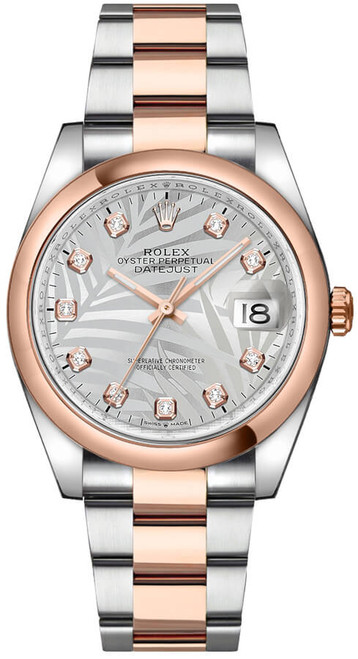ROLEX Datejust 36 Diamonds Oyster Bracelet Unisex Watch 126201-0038 Image 1
