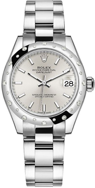 ROLEX Datejust 31 Silver Index Dial Women'S Watch 278344Rbr-0013 Image 1