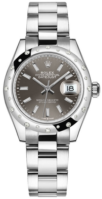 ROLEX Datejust 31 Grey Dial Oyster Bracelet Women'S Watch 278344Rbr-0017 Image 1 ROLEX Datejust 31 Grey Dial Oyster Bracelet Women'S Watch 278344Rbr-0017 Image 1