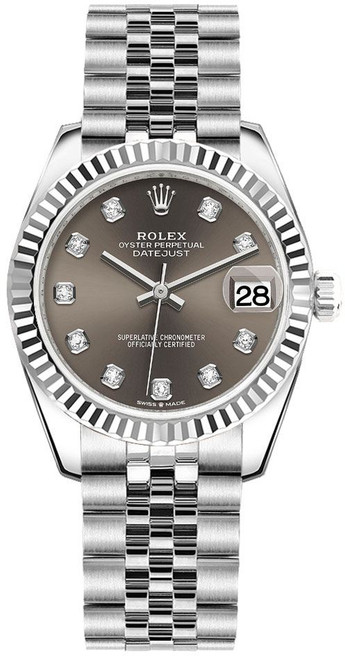 ROLEX Datejust 31 Grey Dial Jubilee Bracelet Women'S Watch 278274-0008 Image 1