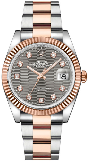 ROLEX Datejust 36 Diamond Hour Markers Automatic Unisex Watch 126231-0042 Image 1