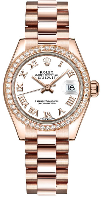 ROLEX Datejust 31 White Dial Diamond Bezel Women'S Watch 278285Rbr-0008 Image 1