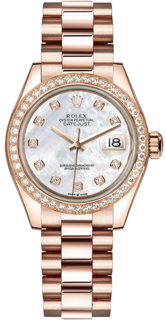 ROLEX Datejust 31 White Mother Of Pearl Dial Women'S Watch 278285Rbr-0005 Image 1 ROLEX Datejust 31 White Mother Of Pearl Dial Women'S Watch 278285Rbr-0005 Image 1