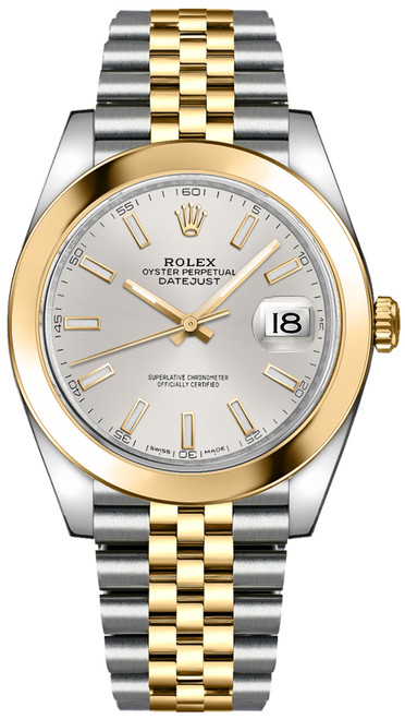 ROLEX Datejust 41 Silver Dial Men'S Watch 126303-0002 Image 1
