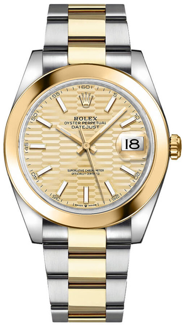 ROLEX Datejust 41 18K Yellow Gold Domed Bezel Men'S Watch 126303-0021 Image 1