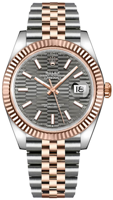 ROLEX Datejust 41 Slate Grey Fluted Motif Dial Men'S Watch 126331-0020 Image 1 ROLEX Datejust 41 Slate Grey Fluted Motif Dial Men'S Watch 126331-0020 Image 1