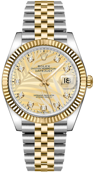 ROLEX Datejust 36 Stainless Steel & Yellow Gold Unisex Watch 126233-0043 Image 1