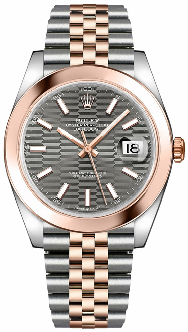 ROLEX Datejust 41 Domed Bezel Jubilee Bracelet Men'S Watch 126301-0020 Image 1