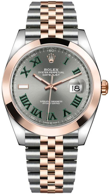 ROLEX Datejust 41 Everose Gold & Steel Men'S Watch 126301-0016 Image 1