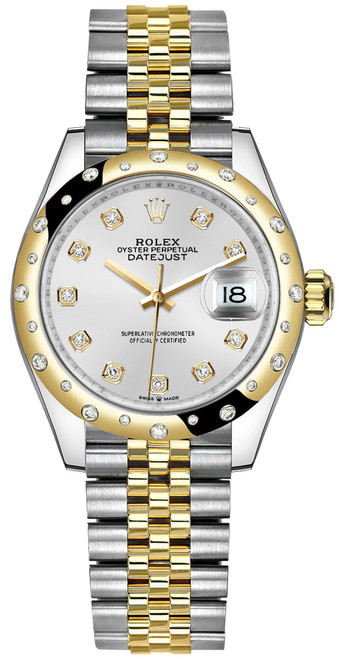 ROLEX Datejust 31 Silver Dial Diamond Bezel Women'S Watch 278343Rbr-0020 Image 1
