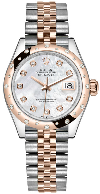 ROLEX Datejust 31 White Mother Of Pearl Women'S Watch 278341Rbr-0026 Image 1 ROLEX Datejust 31 White Mother Of Pearl Women'S Watch 278341Rbr-0026 Image 1
