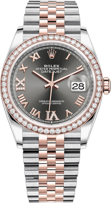 ROLEX Datejust 36 Roman Numeral Diamond Jubilee Women'S Watch 126281Rbr-0011 Image 1