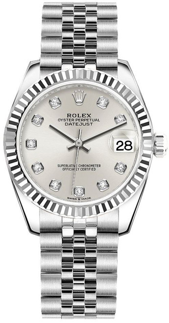 ROLEX Datejust 31 Fluted Bezel Jubilee Bracelet Women'S Watch 278274-0030 Image 1