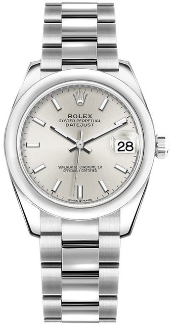 ROLEX Datejust 31 Silver Dial Domed Bezel Women'S Watch 278240-0005 Image 1