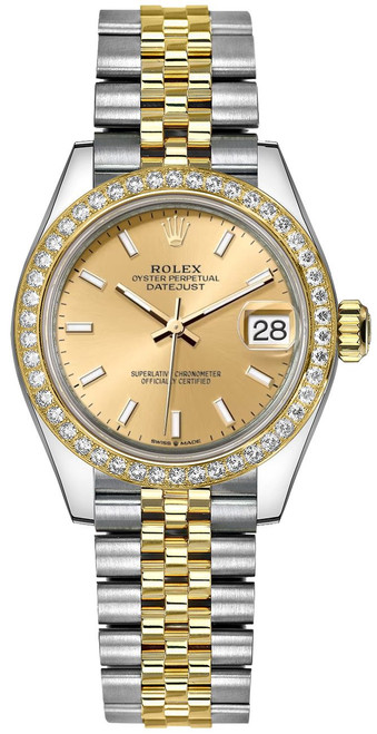 ROLEX Datejust 31 Champagne Index Dial Women'S Watch 278383Rbr-0014 Image 1