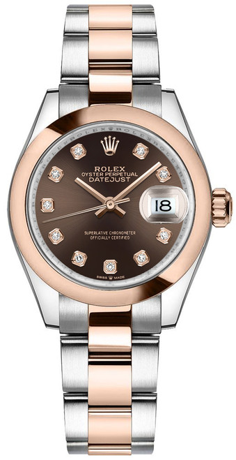 ROLEX Datejust 31 Chocolate Dial Domed Bezel Women'S Watch 278241-0027 Image 1