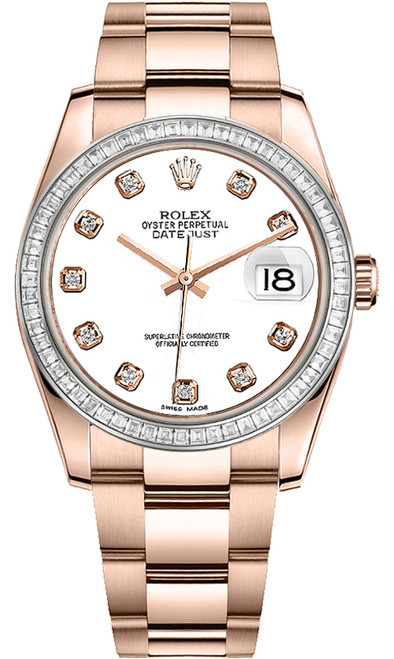 ROLEX Datejust 36 Rose Gold Watch 116285Bbr Image 1