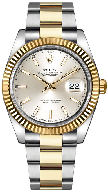 ROLEX Datejust 41 Silver Dial Men
S Automatic Watch 126333-0001 Image 1