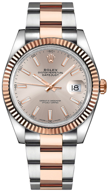 ROLEX Datejust 41 Rose Gold 
Steel Watch 126331-0009 Image 1