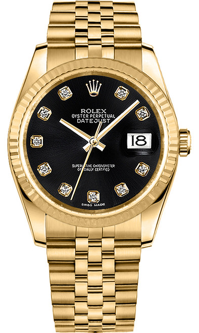 ROLEX Datejust 36 Gold Watch 116238-0067 Image 1 ROLEX Datejust 36 Gold Watch 116238-0067 Image 1