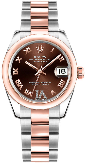 ROLEX Datejust 31 Steel & Rose Gold Watch 178241-0074 Image 1
