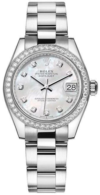 ROLEX Datejust 31 White Mother Of Pearl Women'S Watch 278384Rbr-0007 Image 1 ROLEX Datejust 31 White Mother Of Pearl Women'S Watch 278384Rbr-0007 Image 1