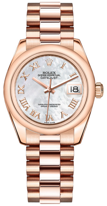 ROLEX Datejust 31 Mother Of Pearl Roman Numeral Dial Watch 178245F-0025 Image 1